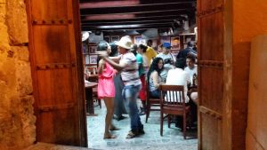 Looking in on Fidel’s Salsa Bar – a mix of people and music