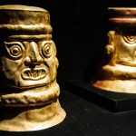 Artifacts on display at the Larco Museum in Lima, Peru
