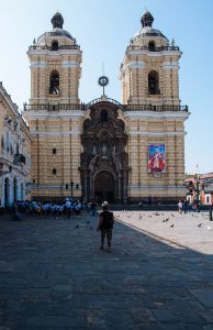 The façade of the gorgeous San Francisco Church