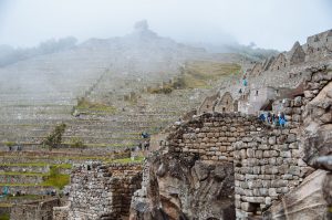 Catching the train from Ollantaytambo to Machu Picchu Pueblo