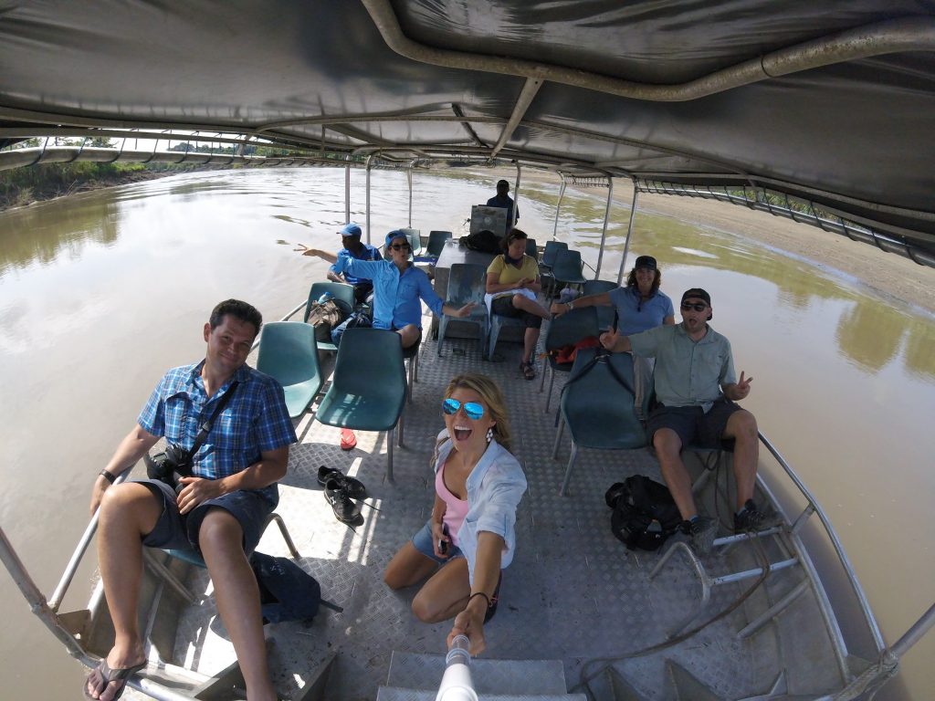 Our group exploring the Karawari River