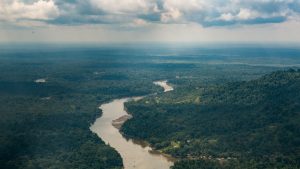 The Karawari River, seen from on high.