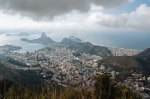 Looking toward Sugarloaf Mountain from Corcovado