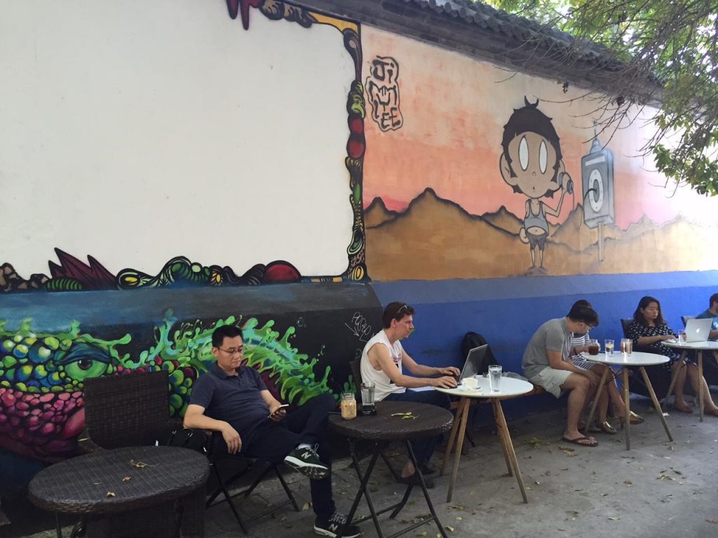 Chill cafes in the Nanluoguxiang hutong
