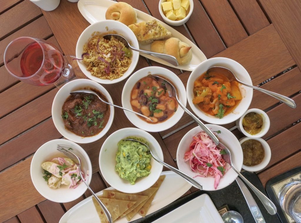 5. Vibrant lunch spread at Sand River Masai Mara