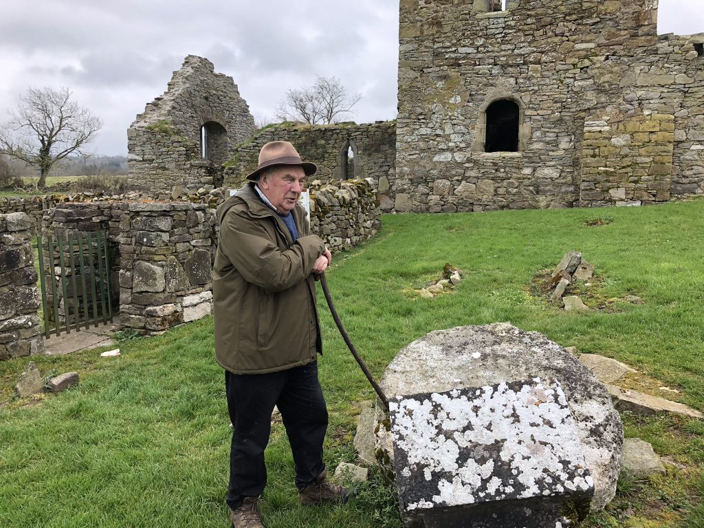 Jerpoint Farm Kilkenny - local farmer giving a guided tour and sheep dog demo