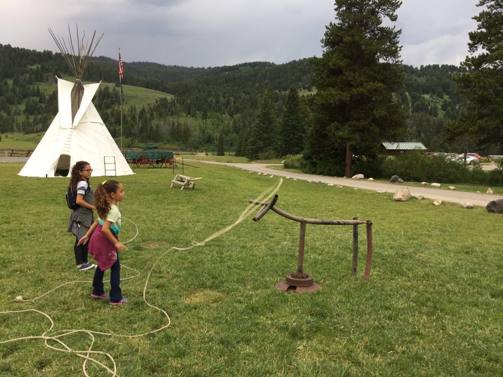 Melissa's Daughters Learning About Cowboy Culture