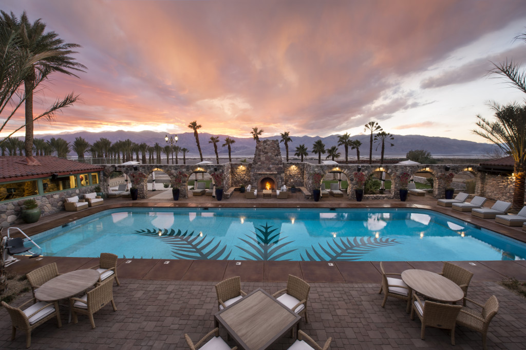 Pool at twilight - The Oasis at the Death Valley