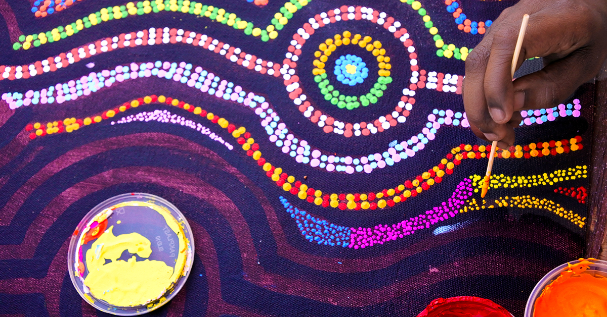 DIY Indigenous Aboriginal Dot Painting Craft Kit, DIY Craft Kit, Gifts